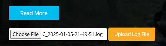 Upload Log Screenshot